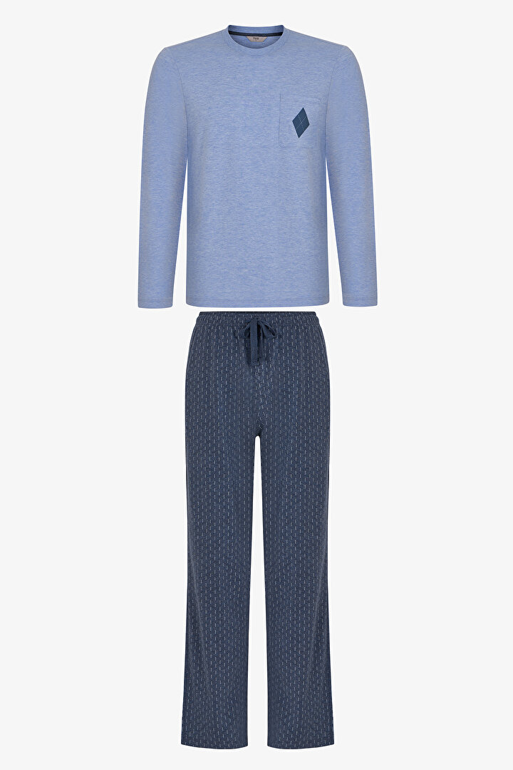 Men's Northline Pantolon Long Sleeve Pyjama Set - 1