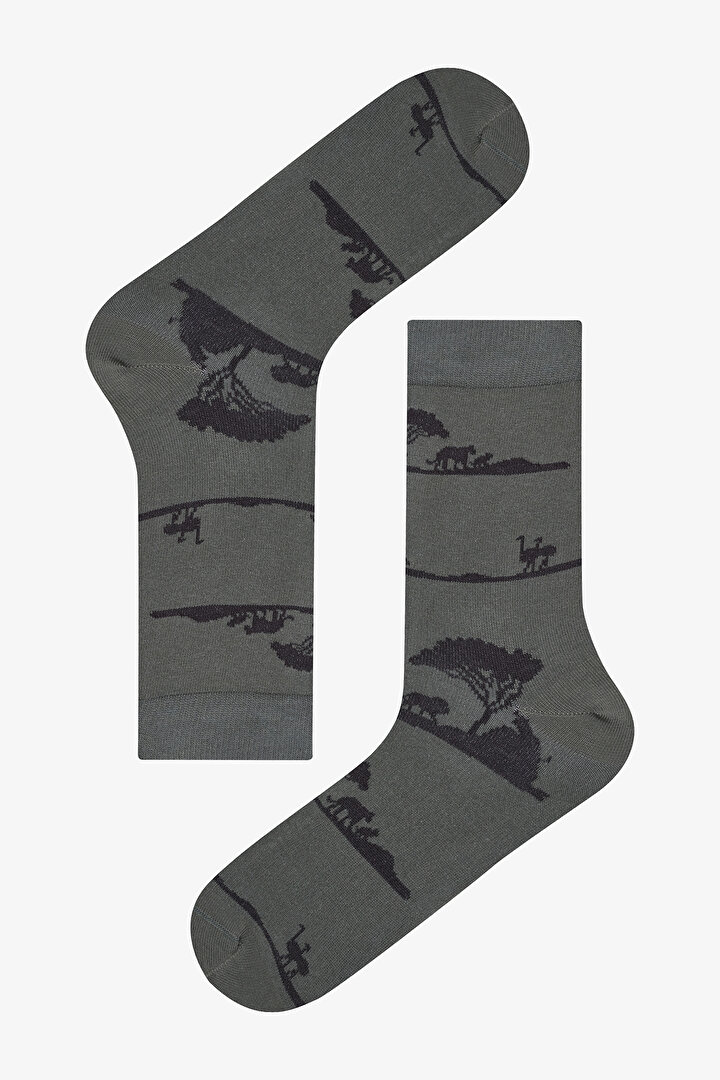 Man Safari 2in1 Multi Colour Socket Socks - 3