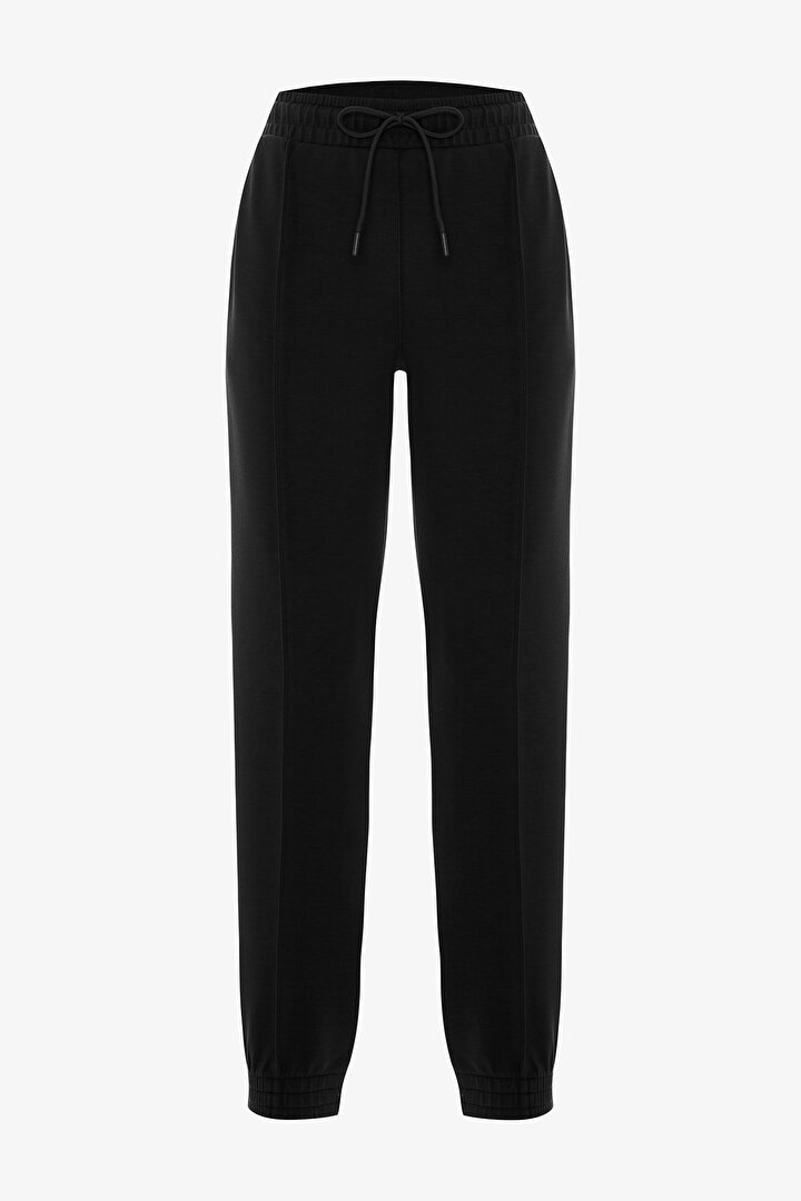 Siyah Silky Feel Active Jogger Pantolon - 1