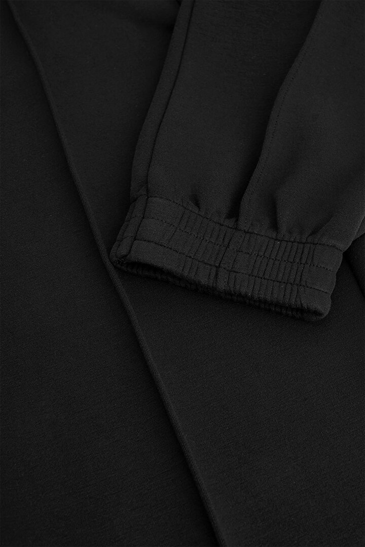 Siyah Silky Feel Active Jogger Pantolon - 2