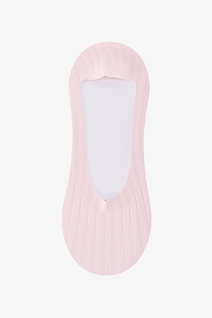 Pembe - Multi Seamless Jacquard 2'li Babet Çorabı - 2