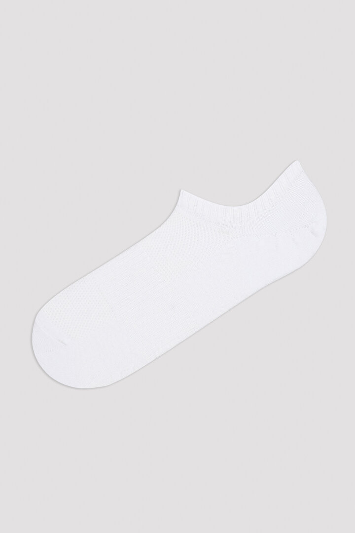 Çok Renkli Basic Texture 3lü Patik Çorap - 2