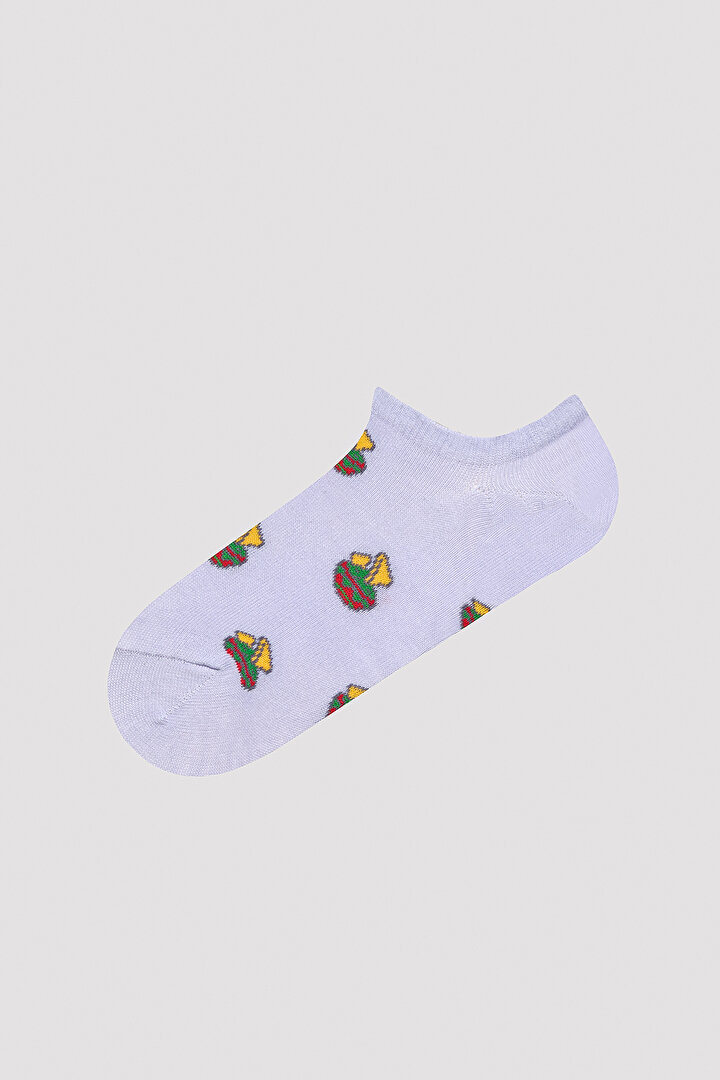 Maxican Style 3lü Mor Sneaker Çorap - 2