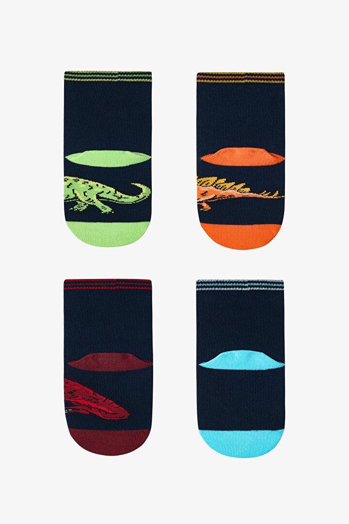 Erkek Çocuk Dinosaur Era 4lü Soket Çorap - 2
