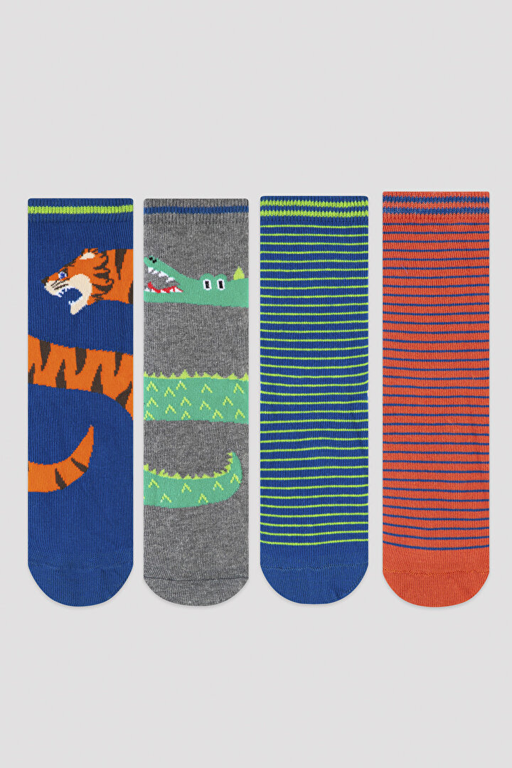 Boys Safari 4in1 Socket Socks - 1