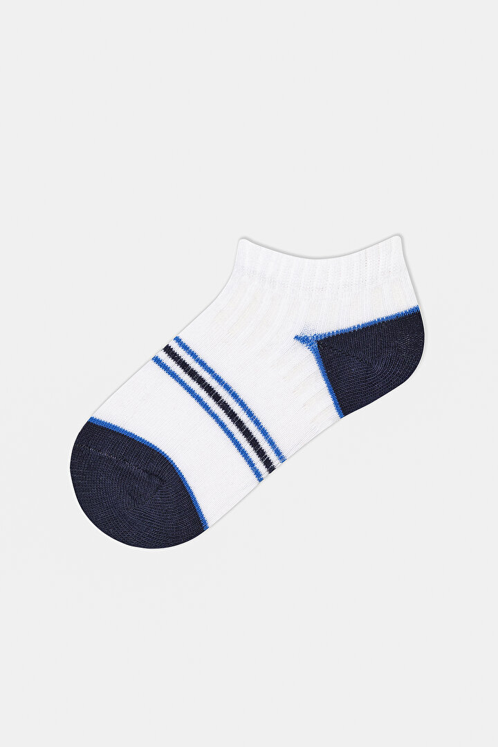 Boys Colorful Stripe 3in1 Liner Socks - 2