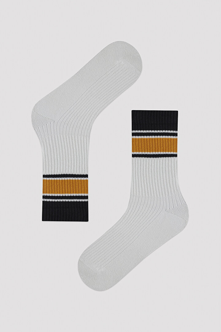 Erkek Beyaz 2li Soket Çorap - 2