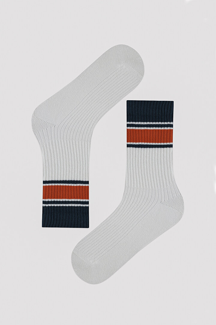 Man White 2in1 Sock - 3