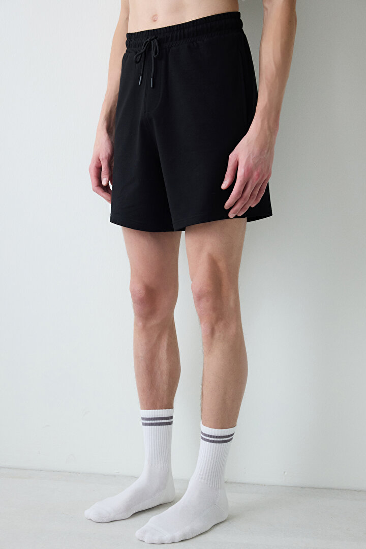 Man Timeless Black Shorts PJ Bottom - 2