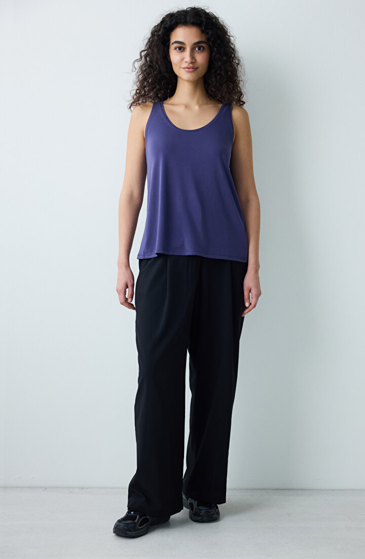 Modal Dark Indigo T-Shirt - 2