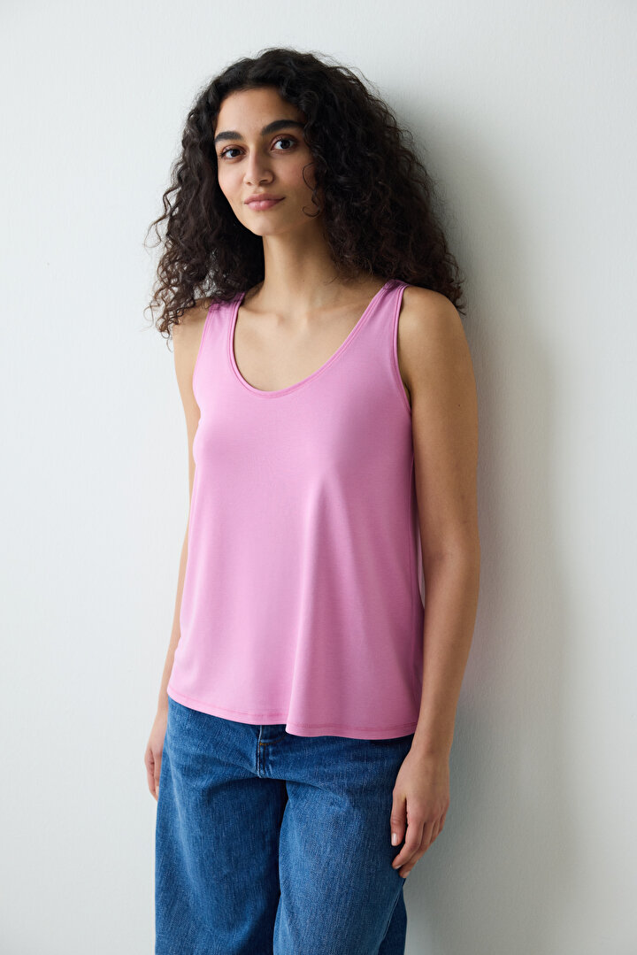 Modal Pink T-Shirt - 2