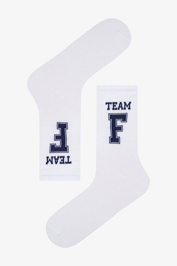 Erkek Football 2li Gri Beyaz Soket Çorap - 3