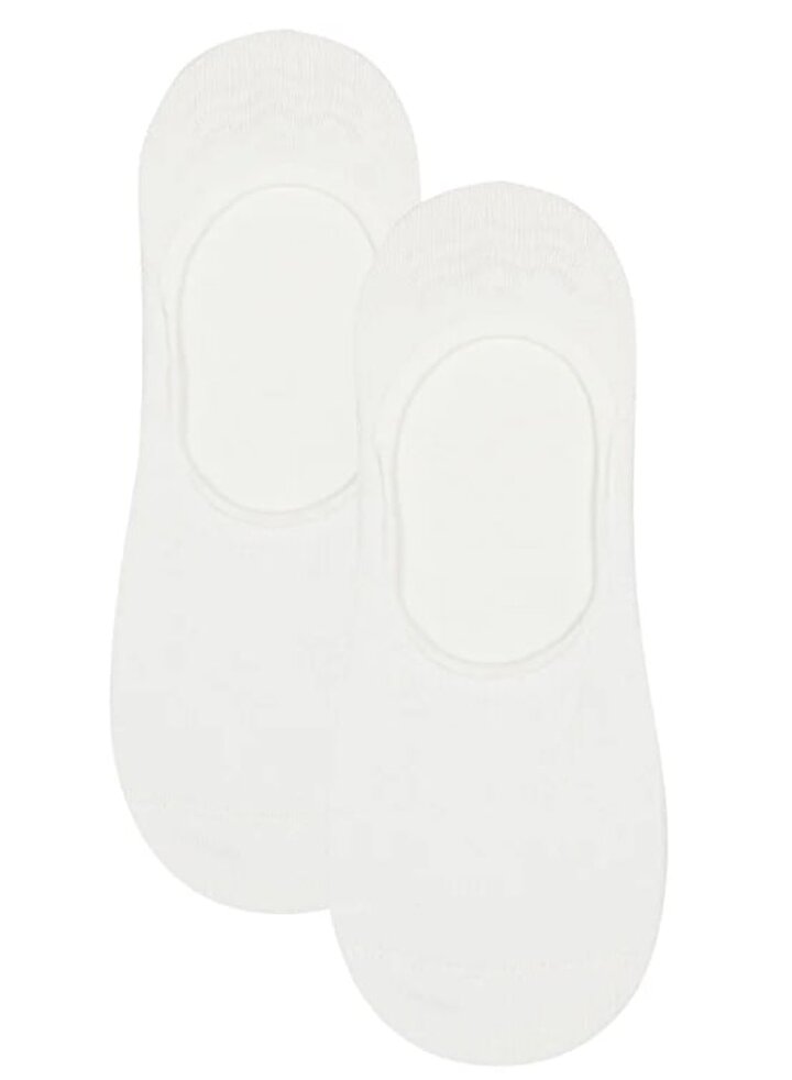 Erkek 2 li Kapalı Beyaz Suba Çorap - 1