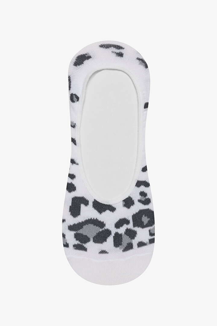 Leopard 2in1 White Grey Suba Socks - 2