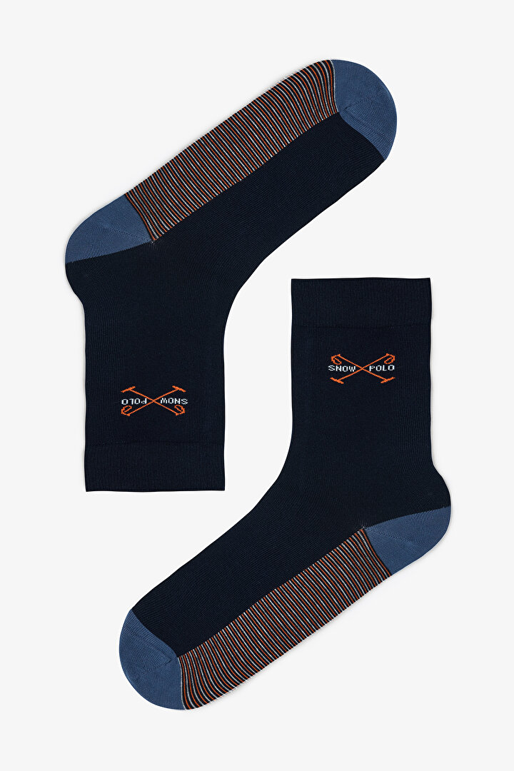 Multicolored Man Shield Striped 3-Pack Socket Socks - 2