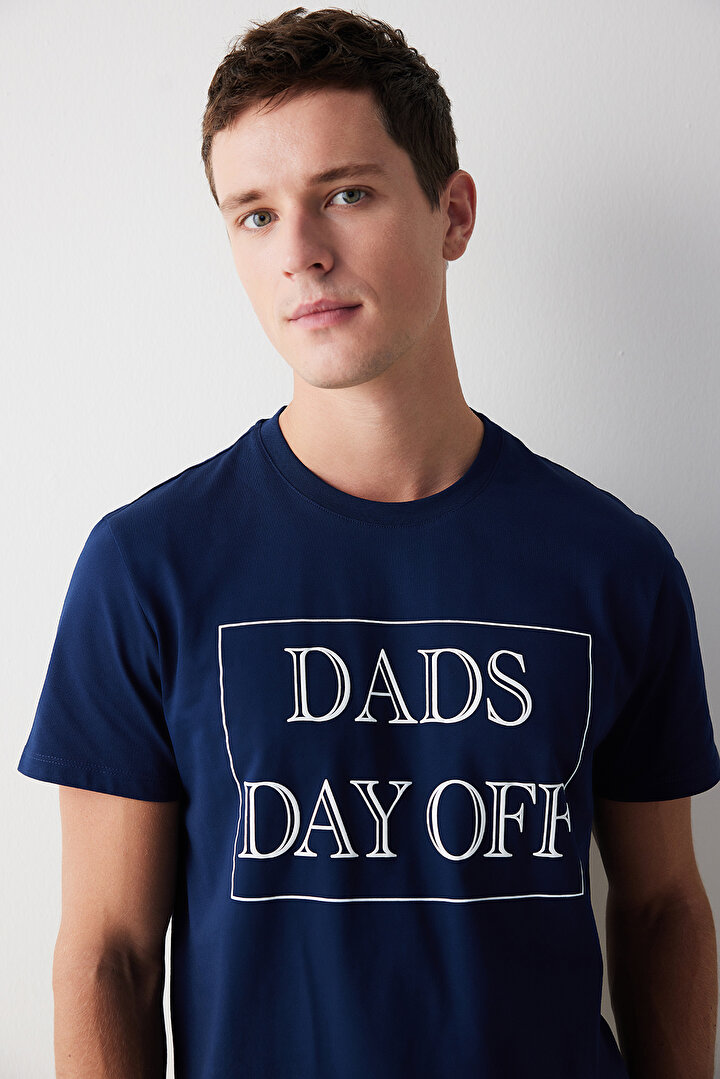 Erkek Dads Day Çok Renkli Şort Pijama Takımı - 2