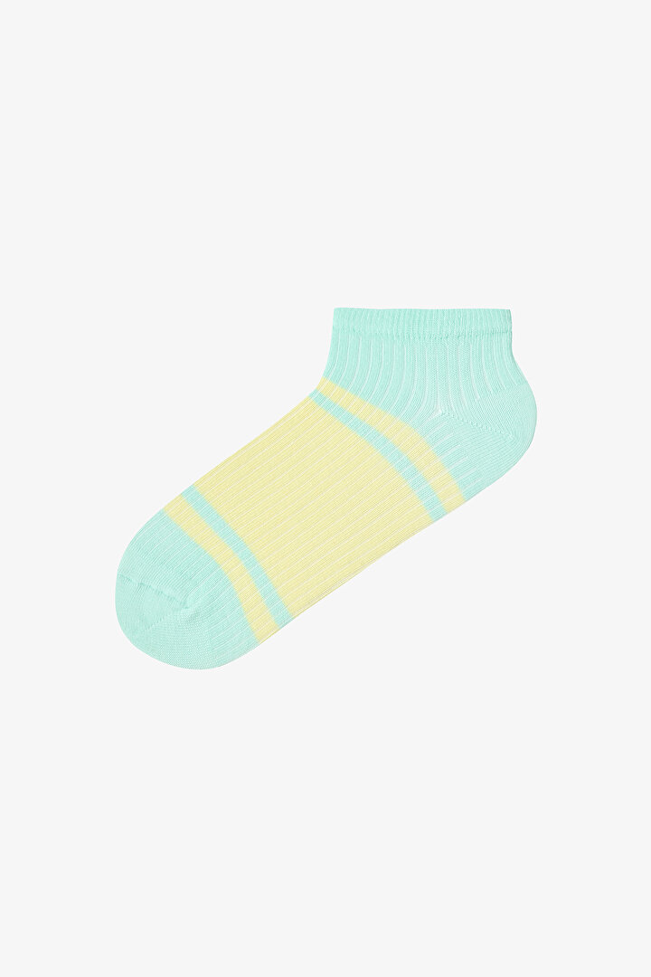 5 Pairs Cotton Colorful Footie Socks - 2