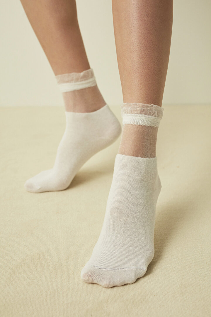 marşmelov Kate Tül Soket Çorap - 1