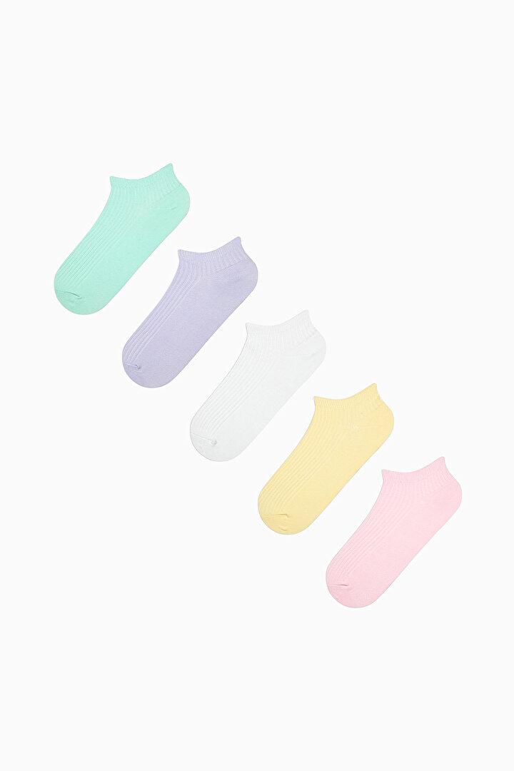 Colorful Rib 5in1 Liner Socks - 1