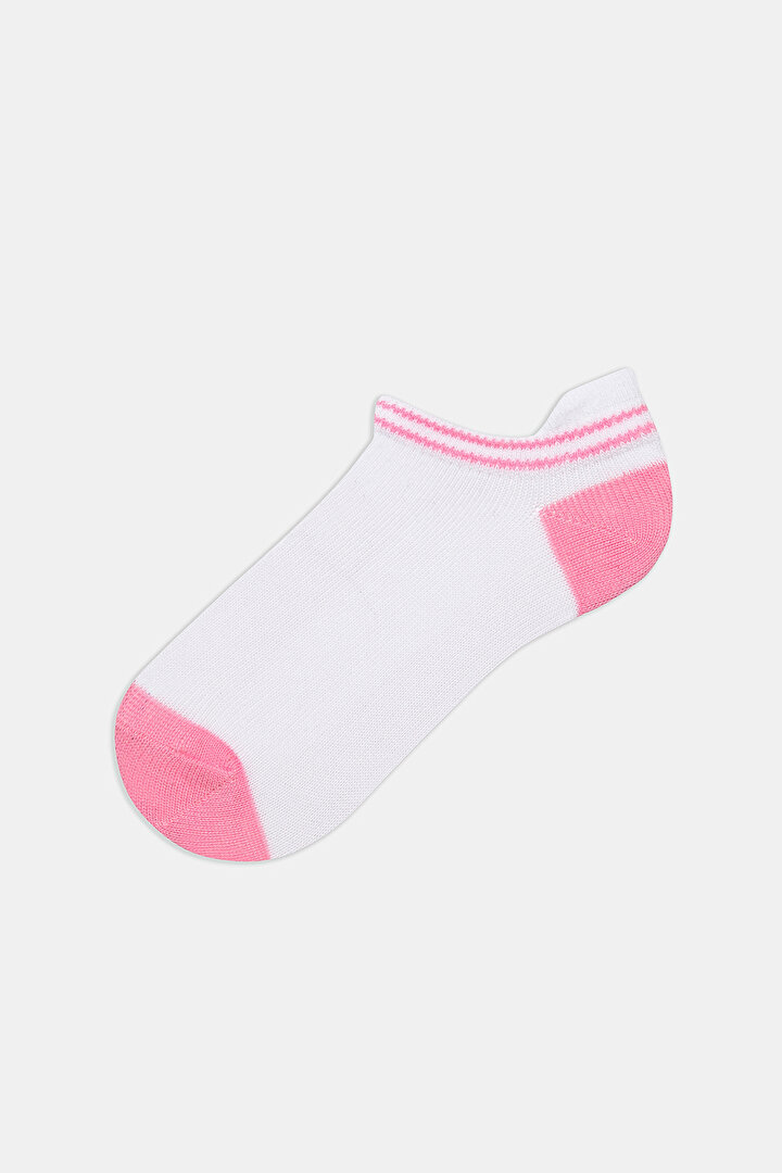 Girls Softy Pink 3in1 Multi Colour Liner Socks - 2