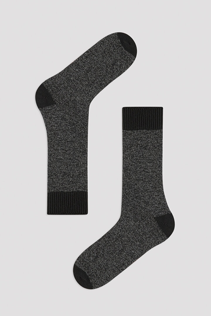 E.Grey Thick 2Li Socks - 3