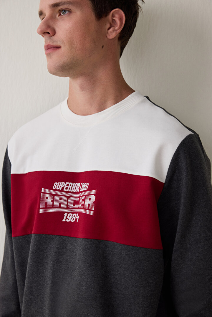 Melanj Racer Erkek Oversize Pamuklu Pijama Takımı - 2
