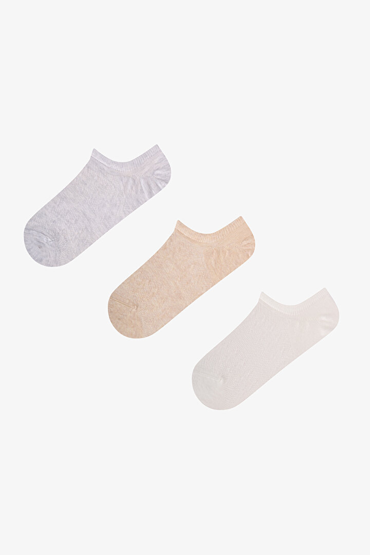 Natural Touch 3'lü Sneaker Çorabı - 1