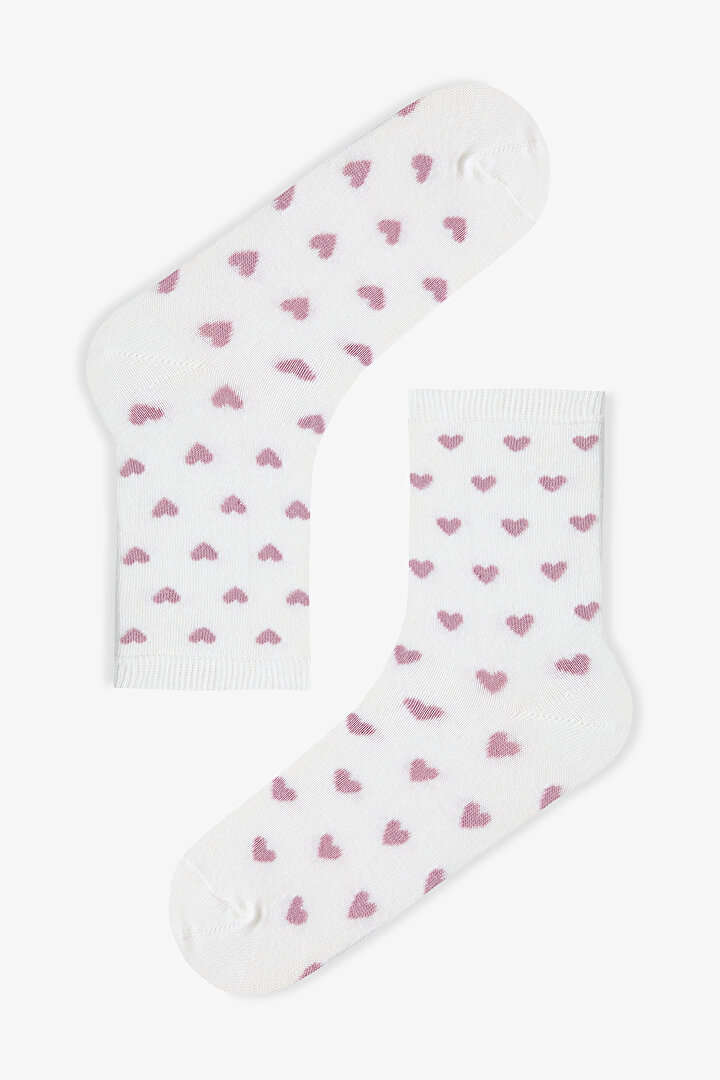 Rose Heart 5li Soket Çorap - 2