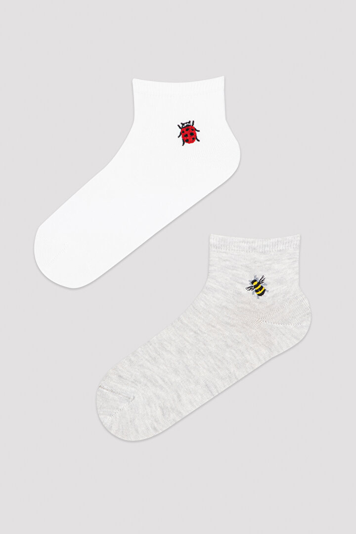 Siyah Rosy 2li Liner Çorap - 1