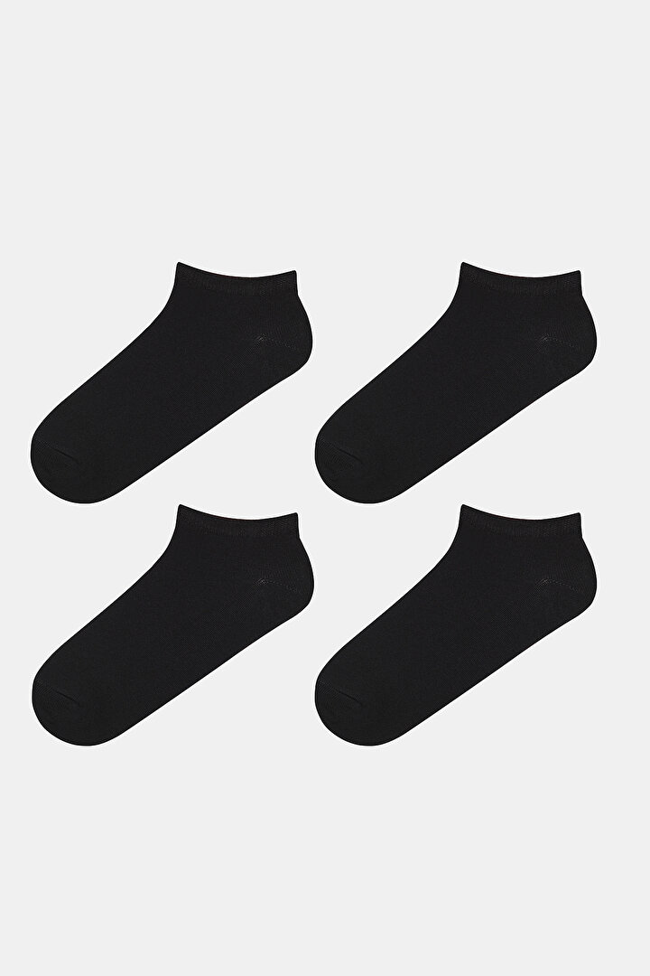 Basic 4 lü Patik Çorap - 1