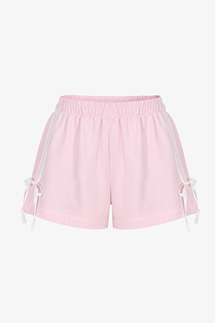 Açık Pembe Bow Detailed Şorts - 1