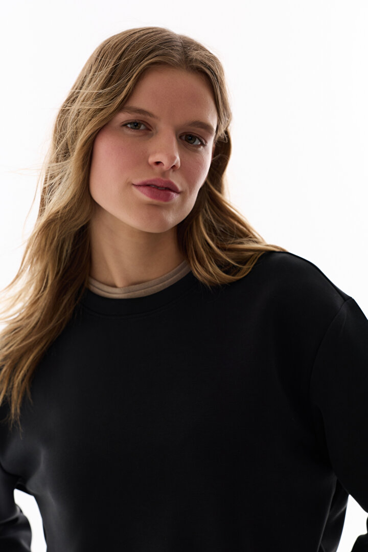 Black Modal Sweatshirt - 2