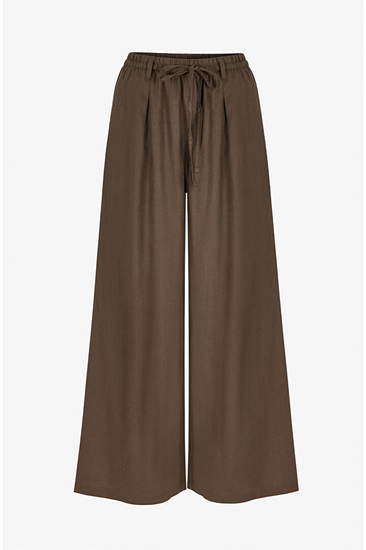 Haki Linen Pantolon - 1