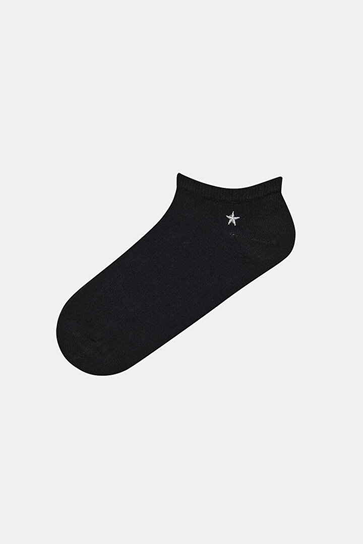 Star 2in1 Black Liner Socks - 2