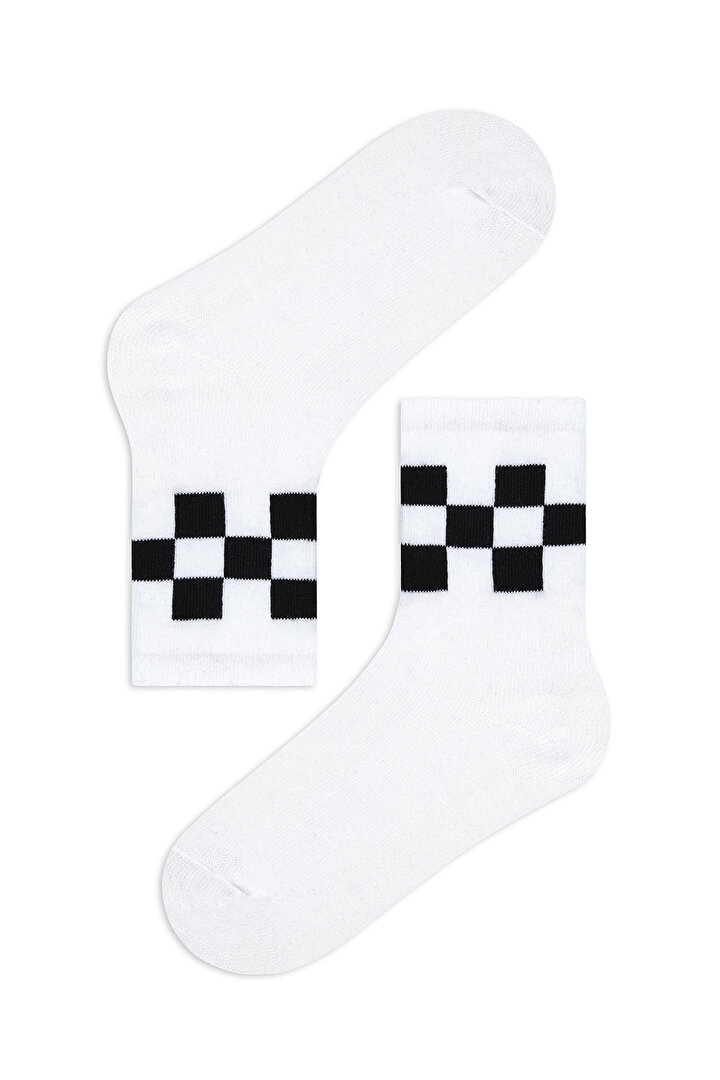 Boys Checkers And Lines 4in1 Multi Colour Socket Socks - 2