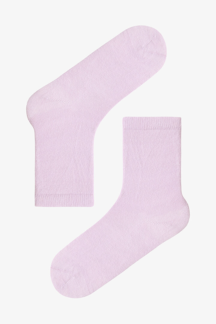 Multicolor Girls Purple Ballerina 4in1 Socket Socks - 2