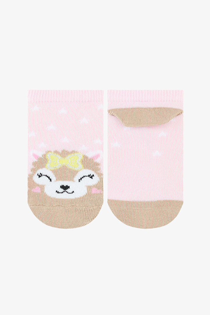 Girls Cute Animals Multi Colour 4in1 Liner Socks - 2