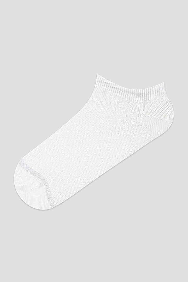 Jakarlı Soft Renkli 3lü Patik Çorap - 2