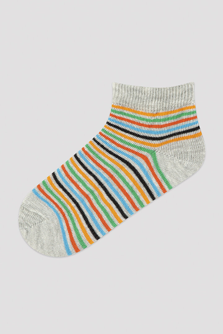 Boys Striped Shark 3in1 Liner Socks - 3