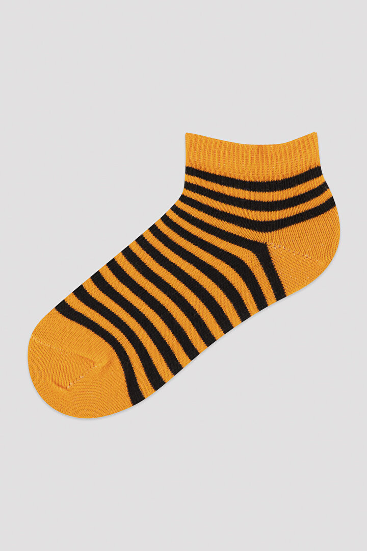 Boys Striped Shark 3in1 Liner Socks - 4