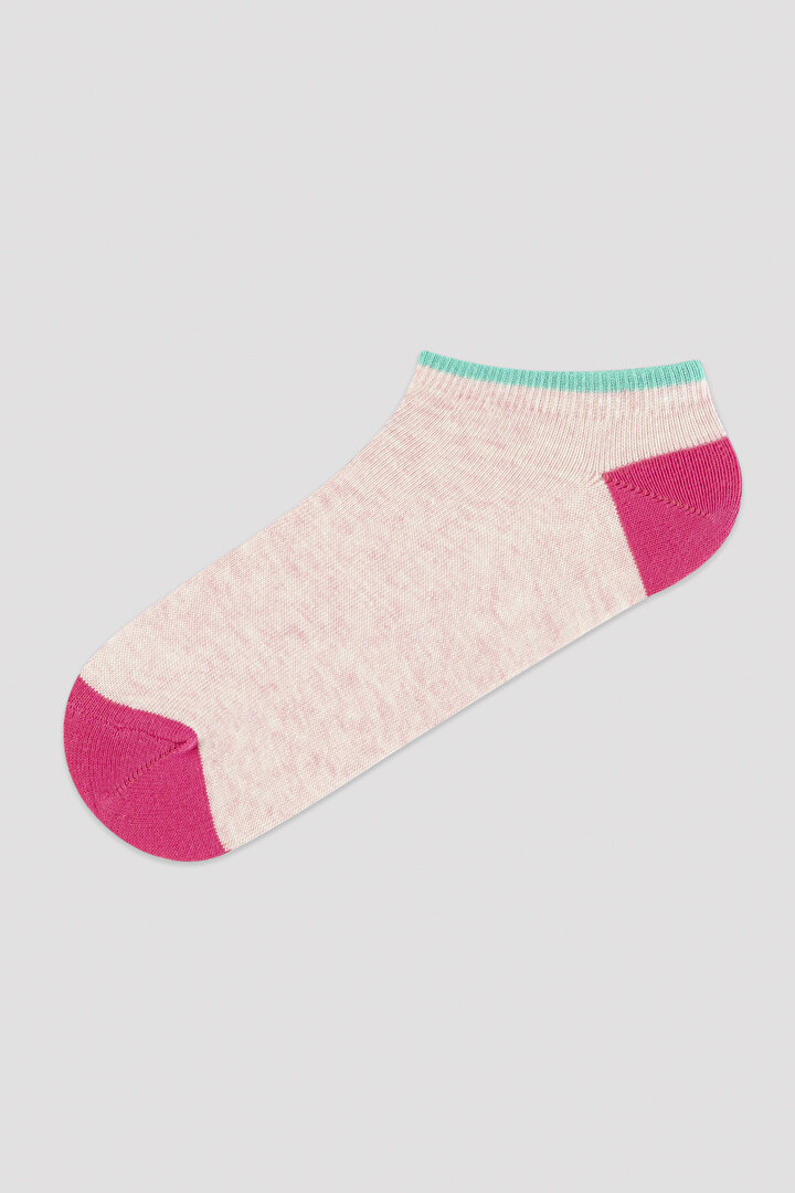Renkli Topuk  5li Patik Çorap - 2