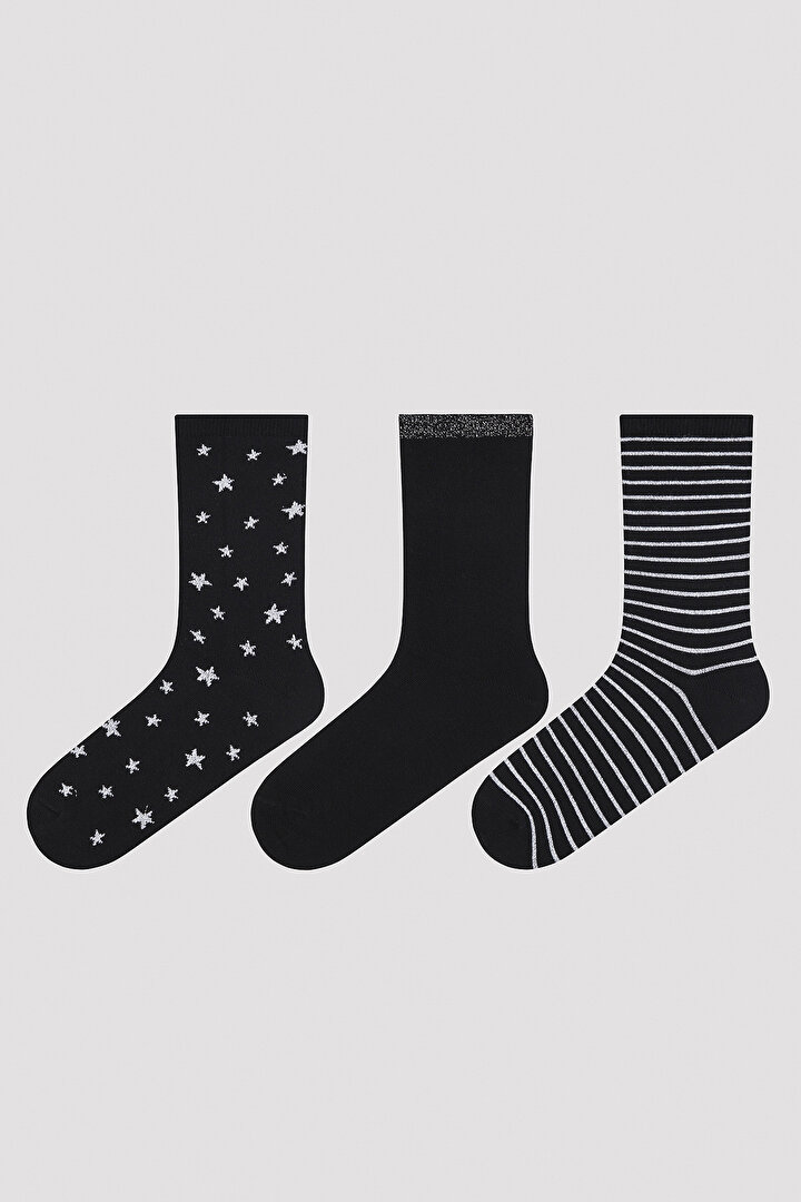 Sim 3lü Soket Çorap - 1
