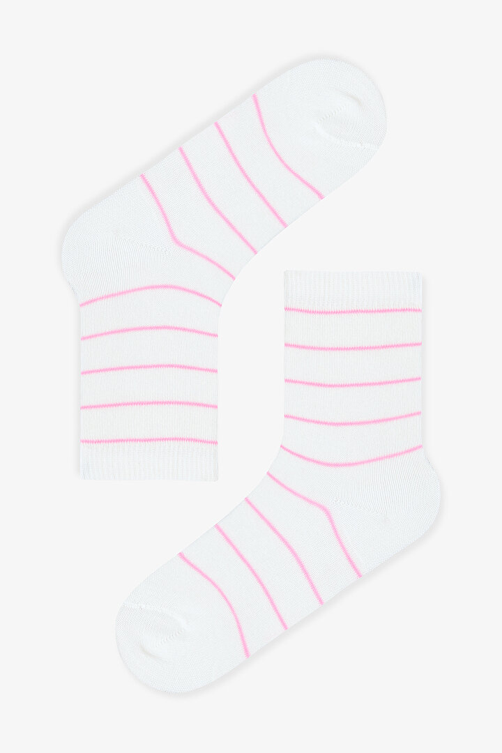 Kız Çocuk Pembe Safari 3lü Soket Çorap - 2