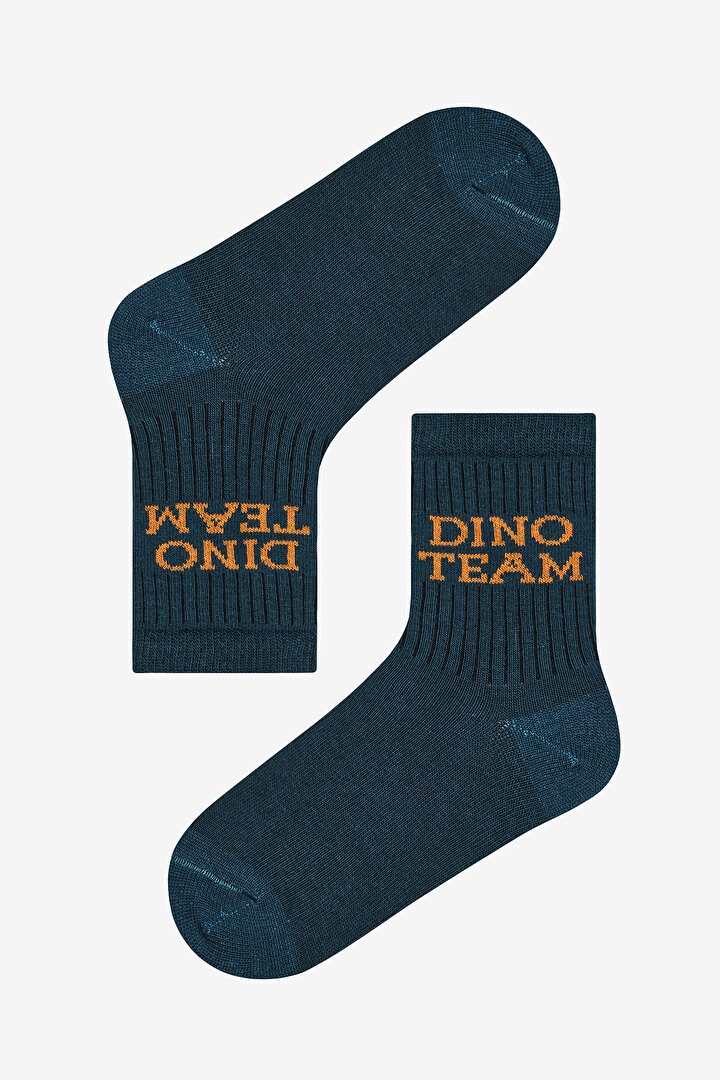 Boys Dino Team 3in1 Rib Multi Colour Socket Socks - 2