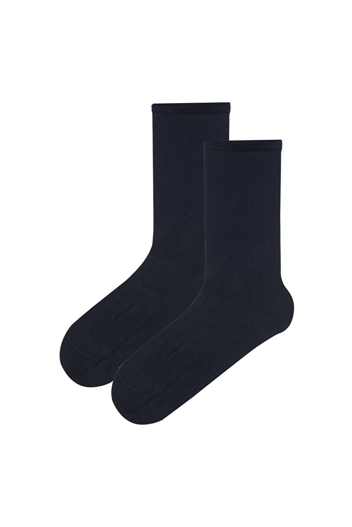 Lacivert Soket Çorap - 1