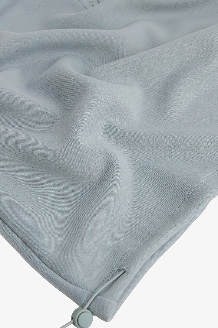 Gri Silky Feel Crop Sweatshirt - 2