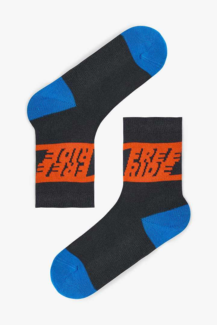 Boys' Skateboard Patterned 4-Pack Socket Socks - 2