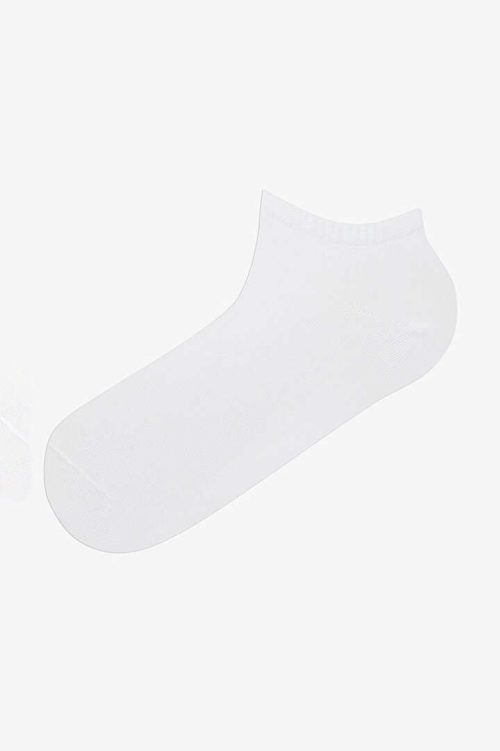 Erkek Super Gri - Beyaz  3lü Patik - 4