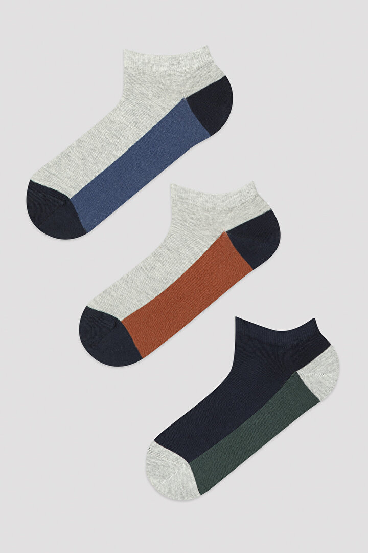 Light Gray E. Under Colour 3in1 Liner Socks - 1