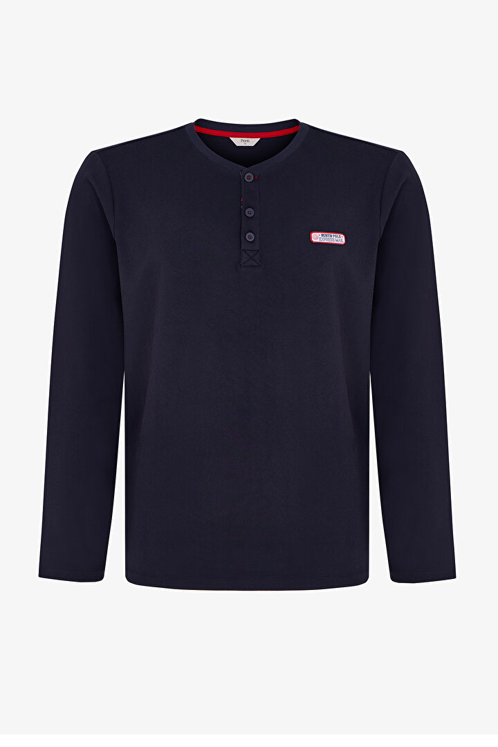 Erkek North Rail Çizgili Uzun Kollu Jogger Pijama Takımı - 2